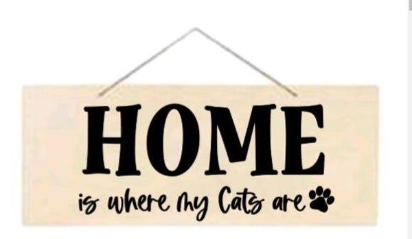 Home is where my cats are - Rechthoek