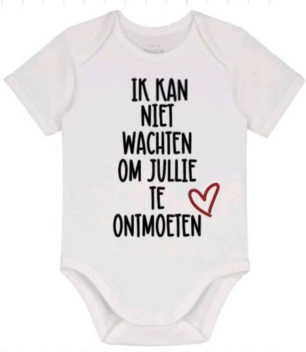 Ik kan niet wachten om jullie te ontmoeten - Rompertje