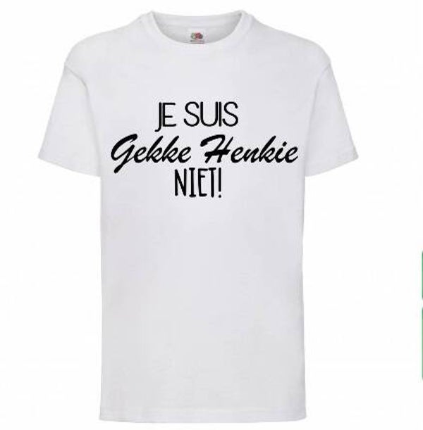 Je suis gekke henkie niet - Kinder shirt