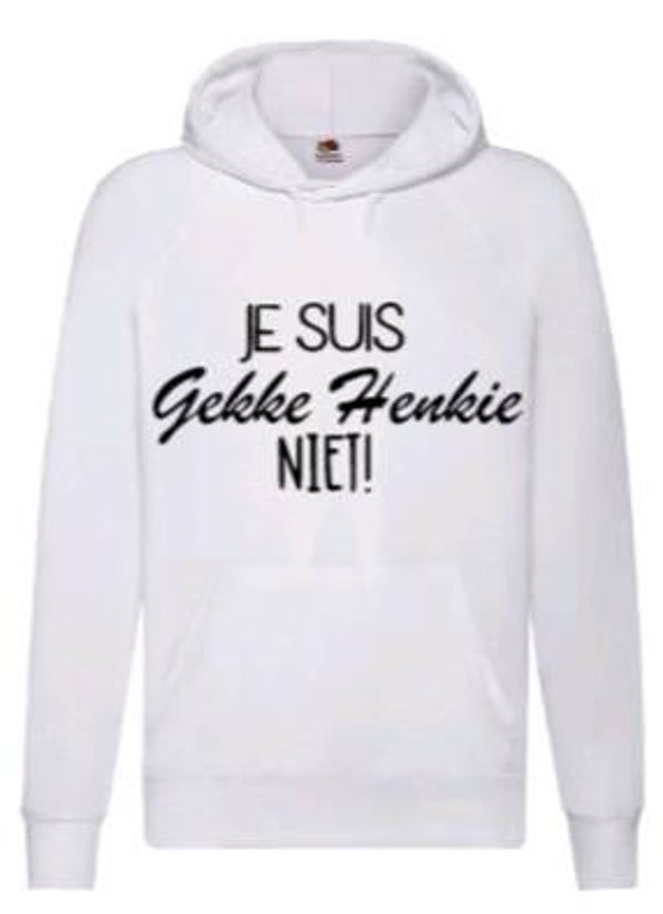 Je suis gekke henkie niet - Heren hoodie