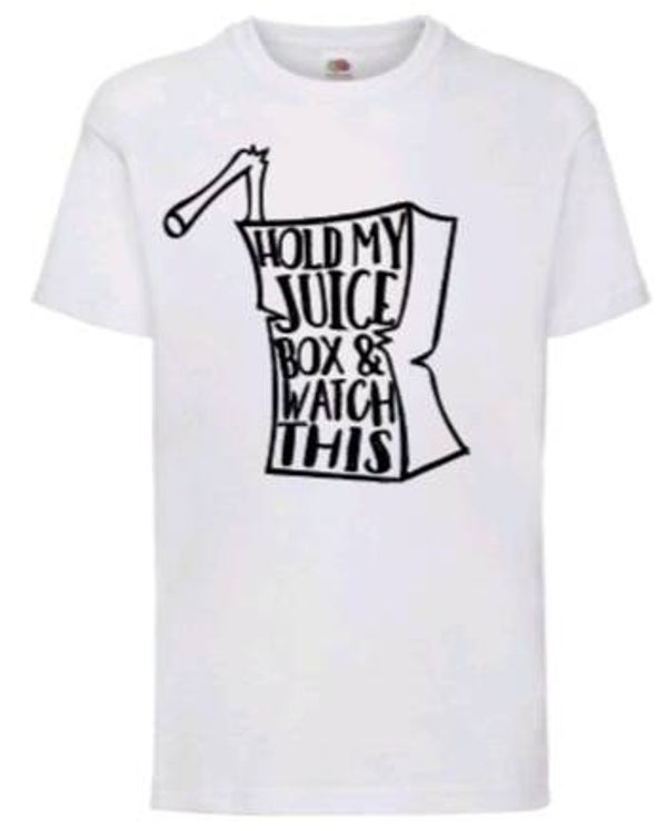 Hold my juice box and watch this - Kinder shirt