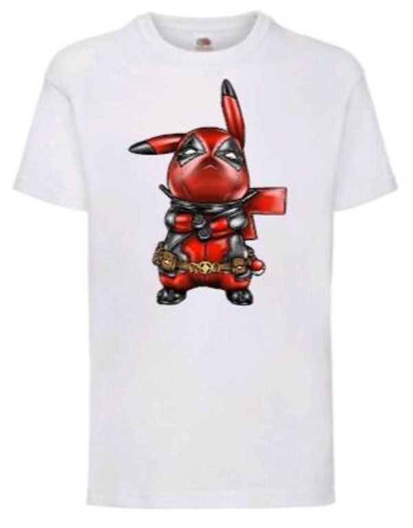 Dead pool / Pikachu - Kinder shirt