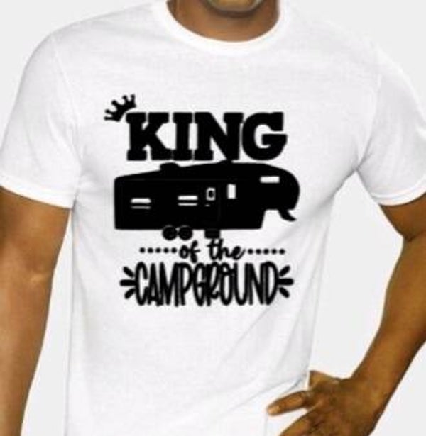King of the campground - Heren shirt
