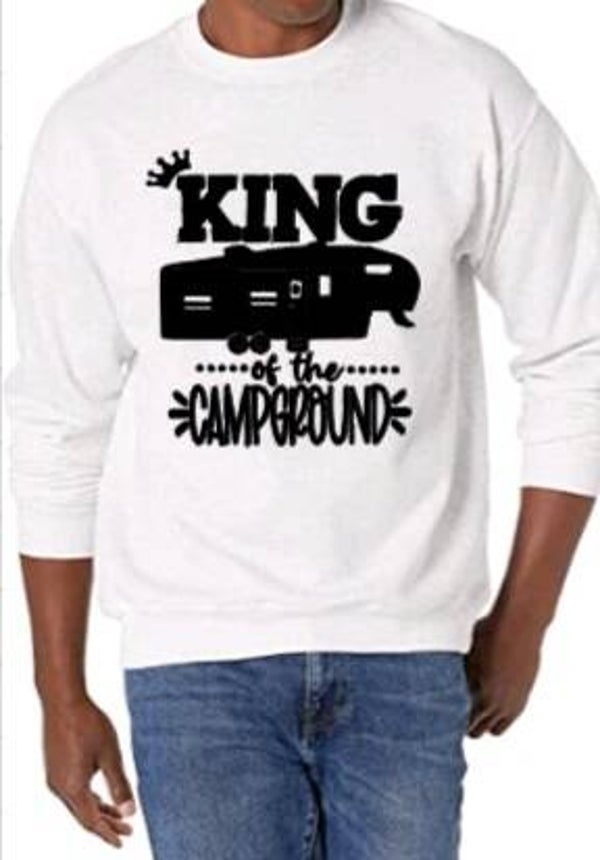 King of the campground - Heren trui