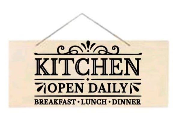 Kitchen open daily - Rechthoek