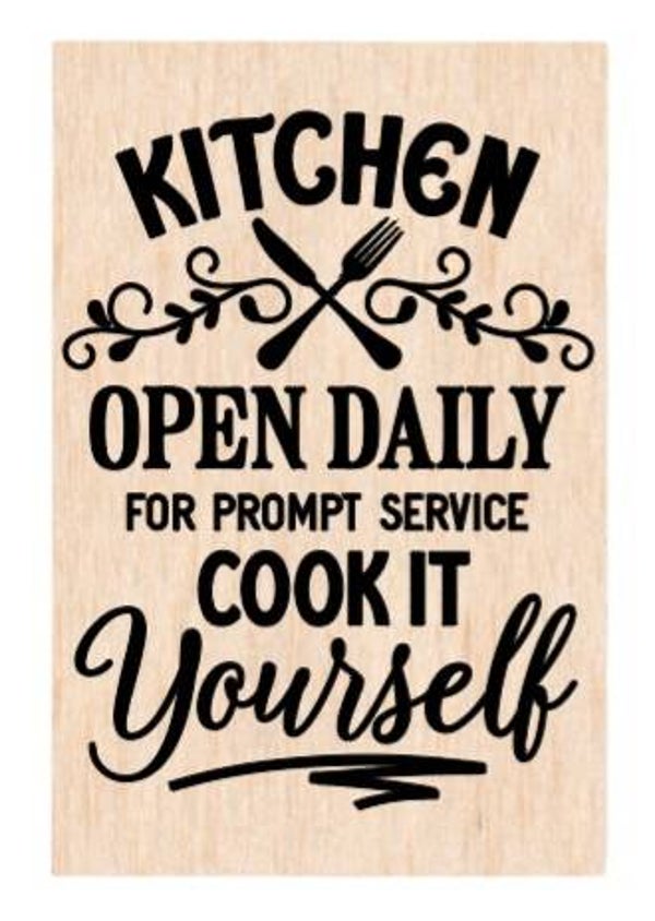 Kitchen, open daily for prompt service cook it yourself - A4