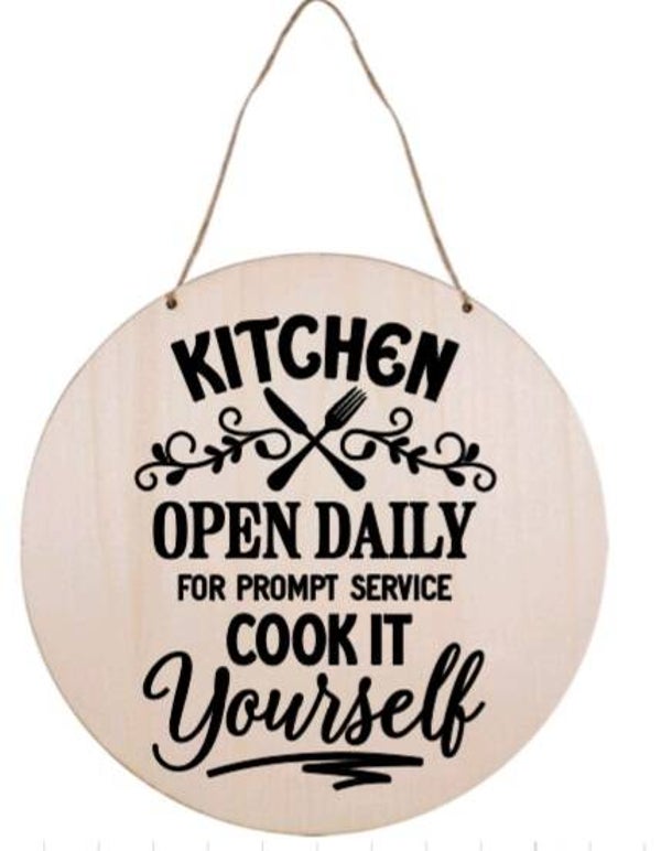Kitchen, open daily for prompt service cook it yourself - Rond