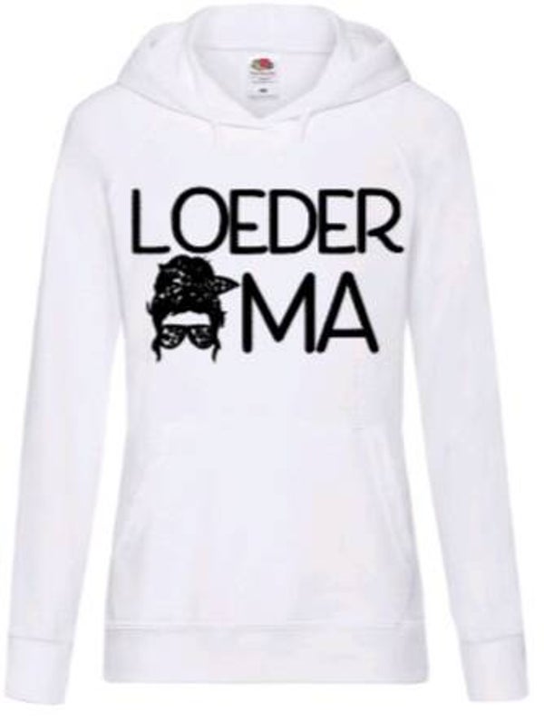 Loeder oma - Dames hoodie