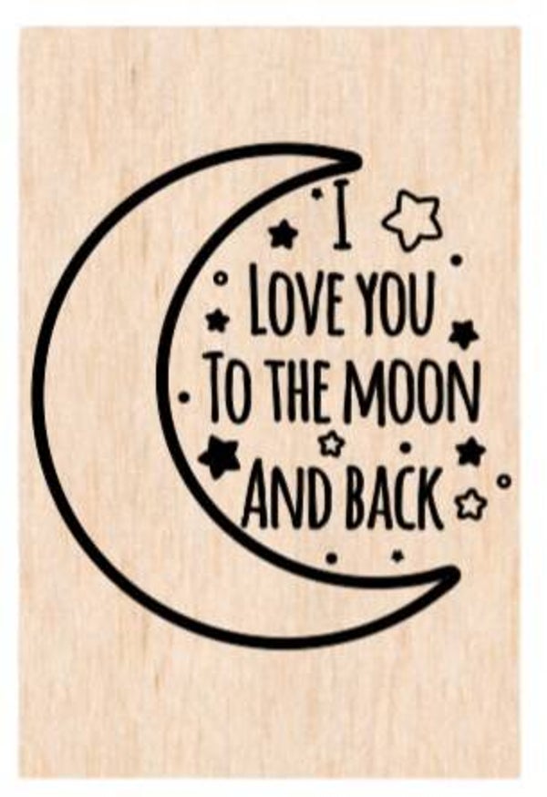 I love you to the moon and back - A4
