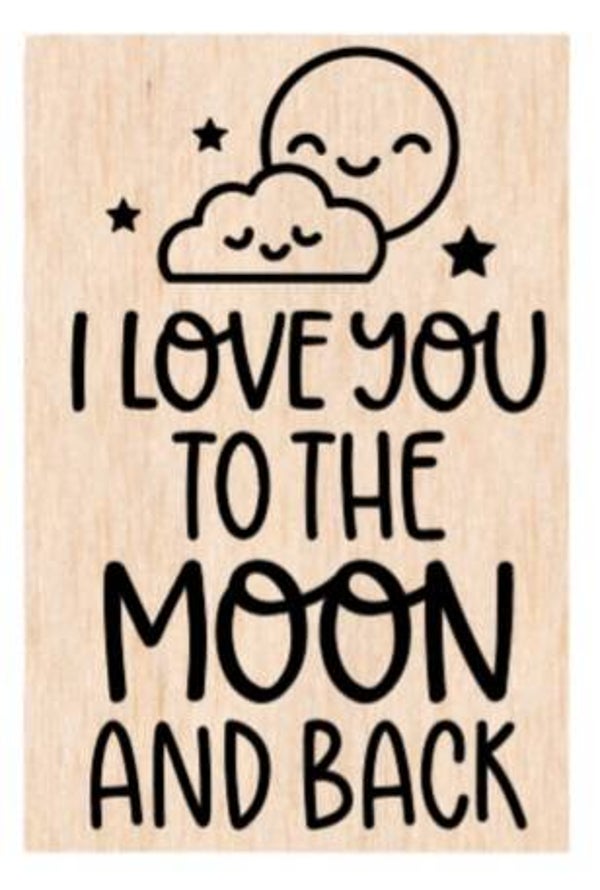 I love you to the moon and back - A4