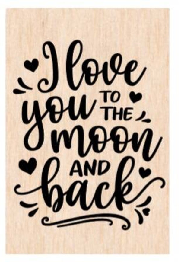 I love you to the moon and back - A4
