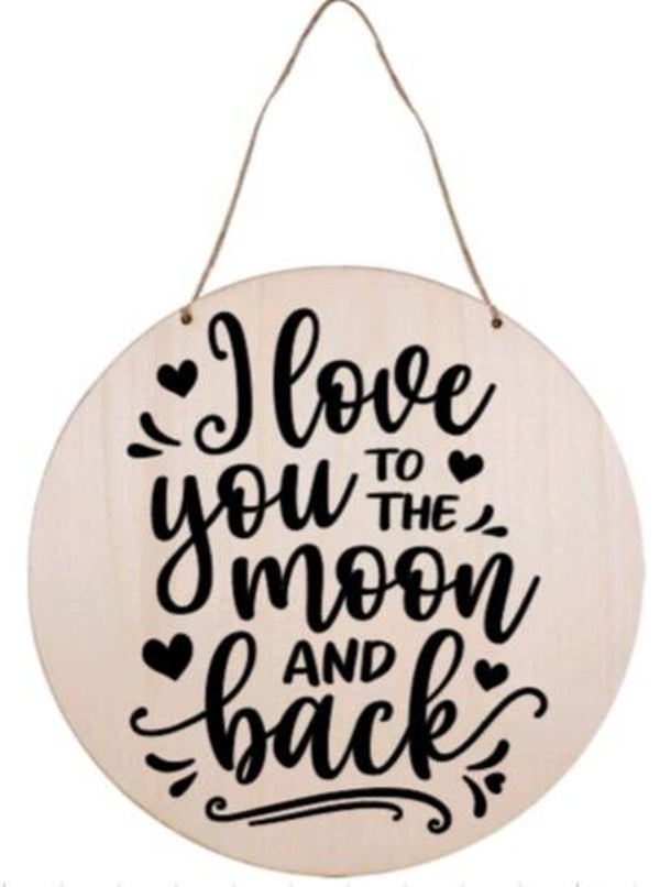 I love you to the moon and back - Rond