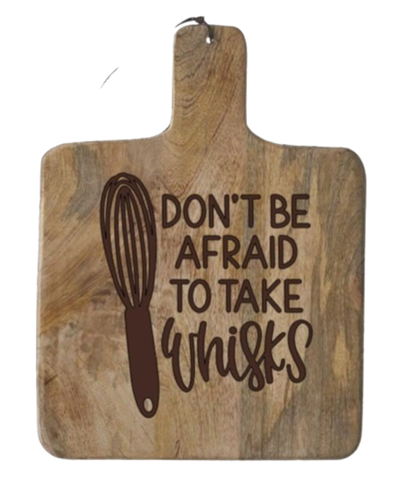 "Don't be afraid to take whisks" - Mango hout