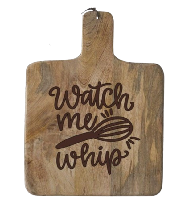 "Watch me whip" - Mango hout