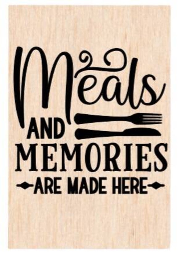 Meals and memories are made here - A4