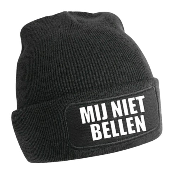 "Mij niet bellen" muts