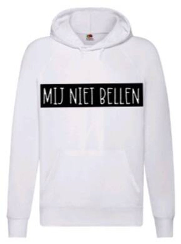 Mij niet bellen  - Heren hoodie