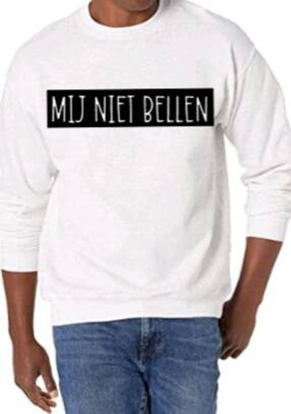 Mij niet bellen - Heren trui