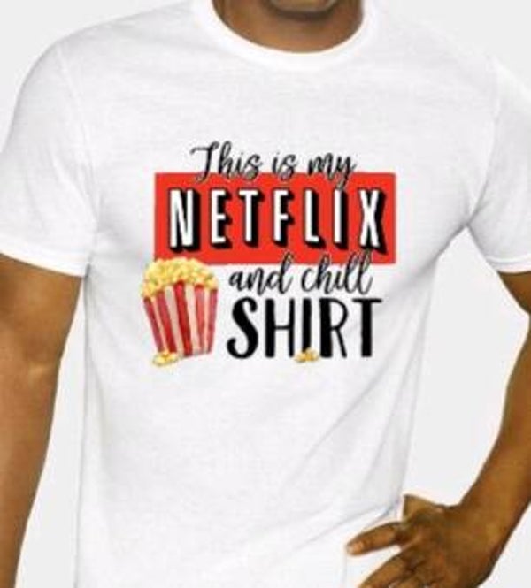 Netflix and chill - Heren shirt