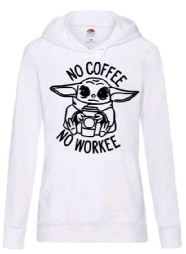 No coffee no workee - Dames hoodie