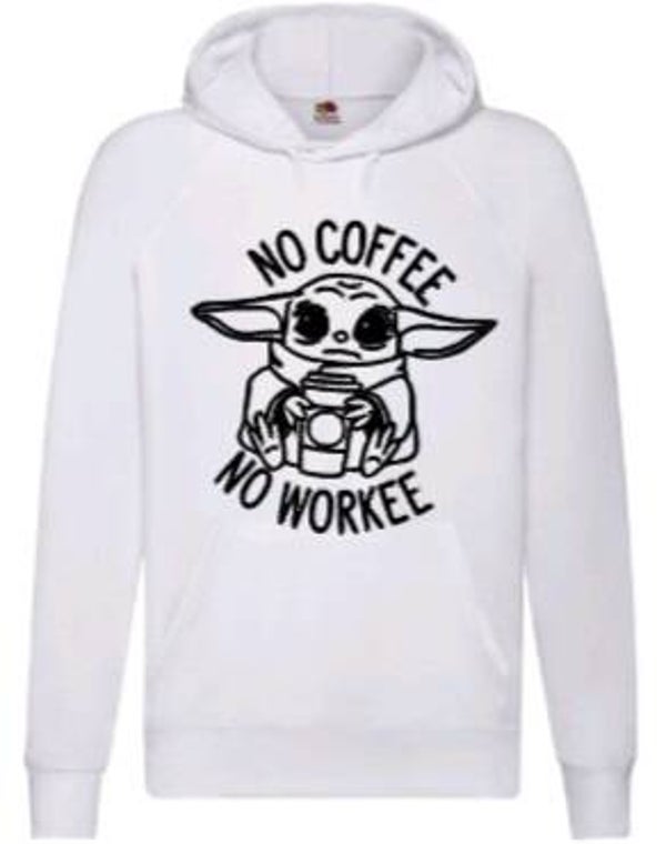 No coffee no workee - Heren hoodie