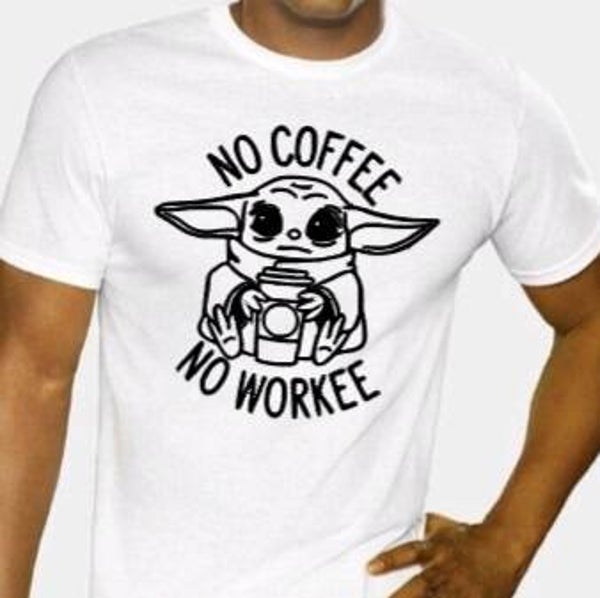 No coffee no workee - Heren shirt