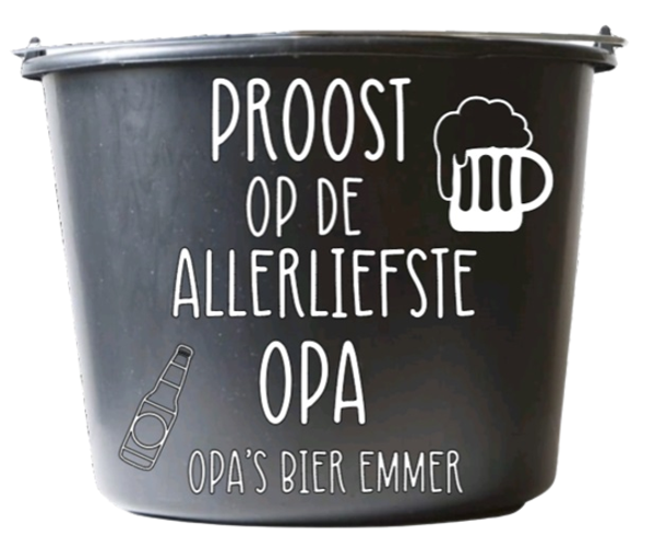 Proost op de allerliefste opa - opa's bier emmer