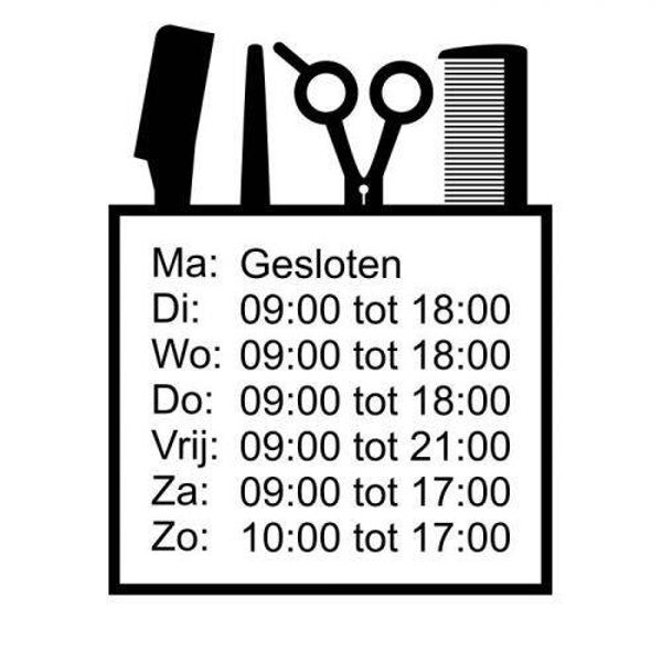Openingstijden - Kapper
