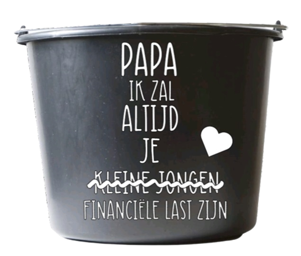 Papa ik zal altijd je kleine jonge / financiële last zijn