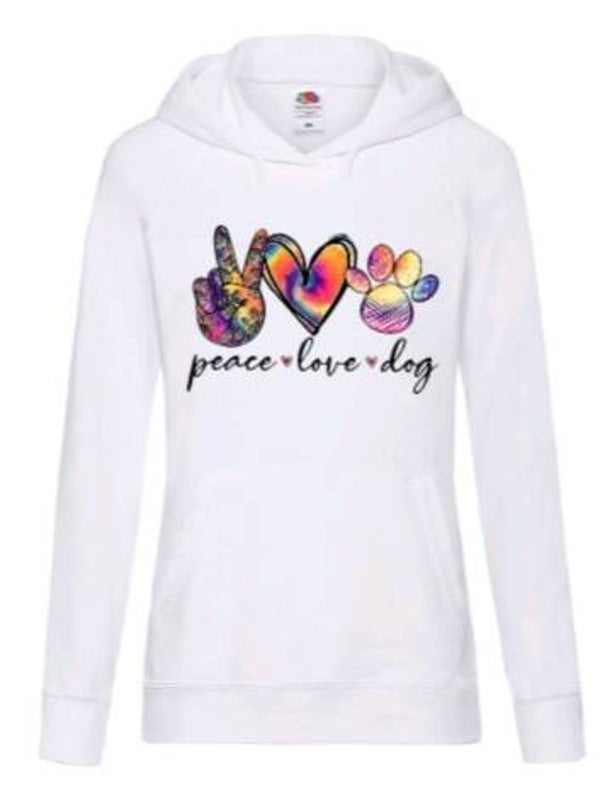 Peace Love Dog - Dames hoodie