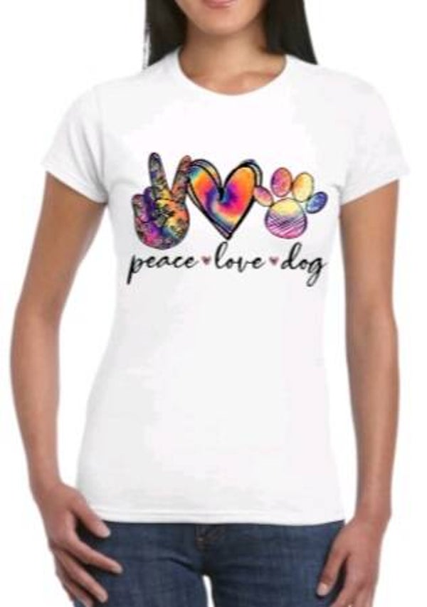 Peace Love Dog - Dames shirt