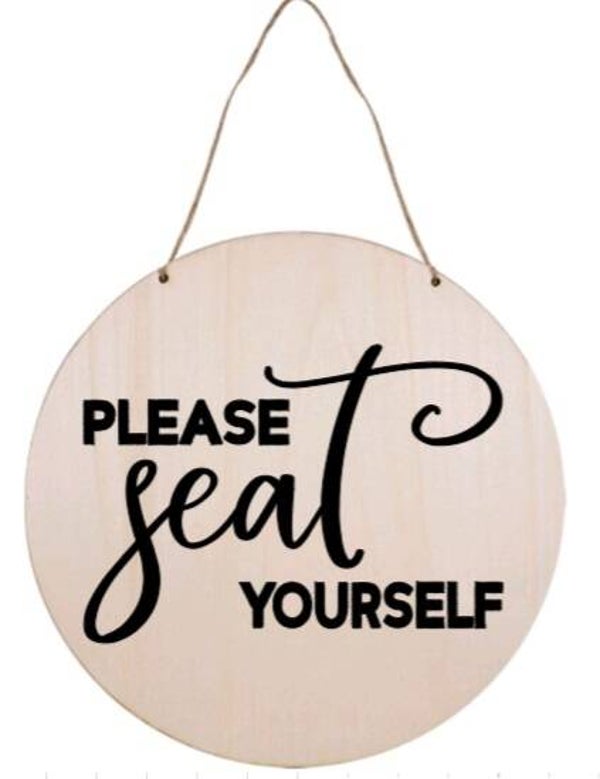 Please seat yourself - Rond
