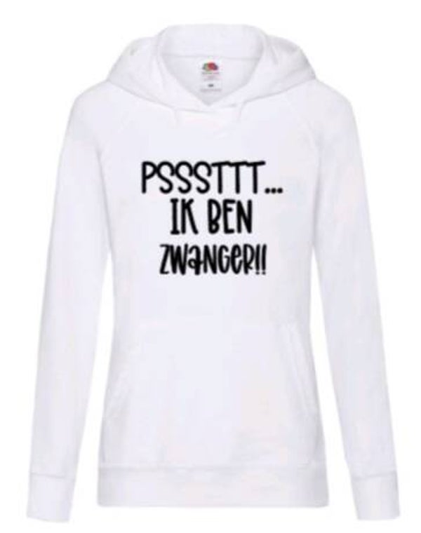 Psssttt... Ik ben zwanger - Dames hoodie