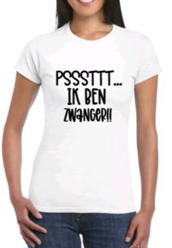 psssttt... Ik ben zwanger - Dames shirt