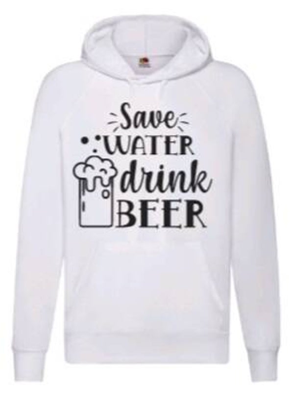 Save water drink beer - Heren hoodie