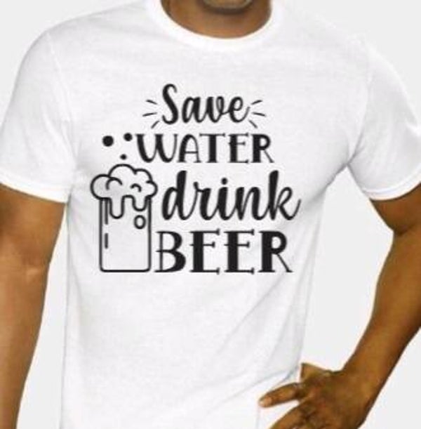 Save water drink beer - Heren shirt