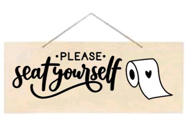 Please seat yourself - Rechthoek