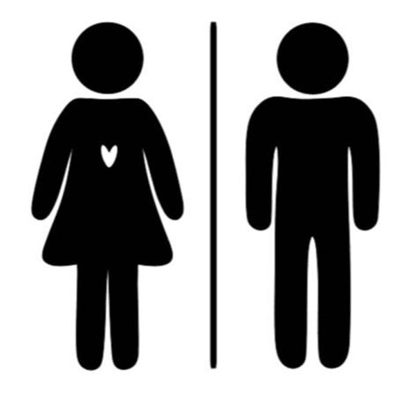 Dames & heren toilet