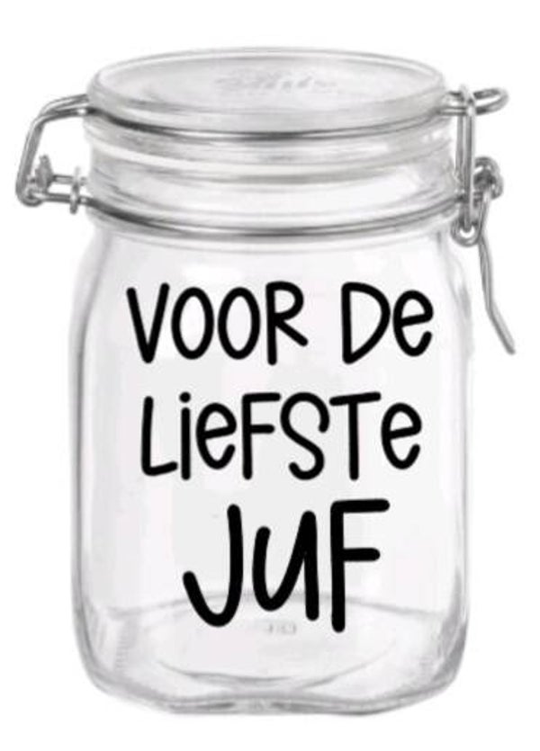 Voor de liefste juf - Snoeppot