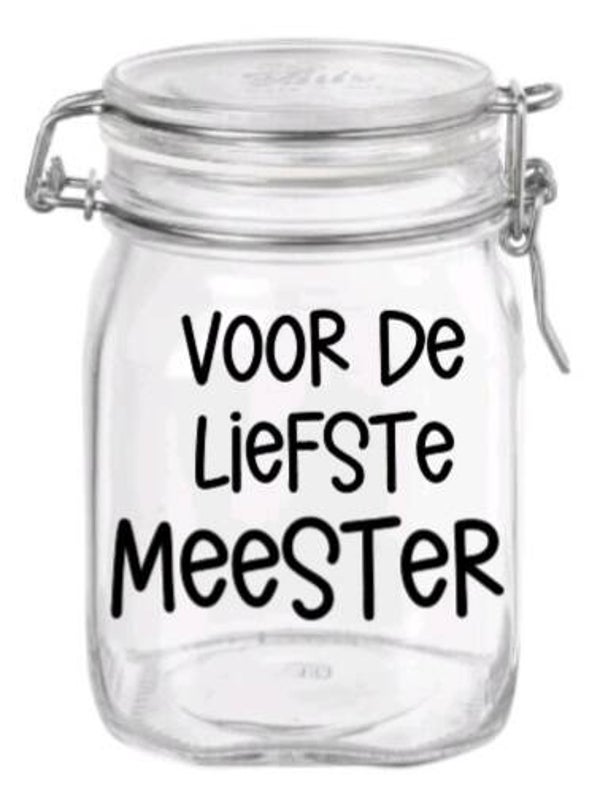 Voor die liefste meester - snoeppot