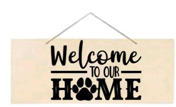 Welcome to our home - Rechthoek