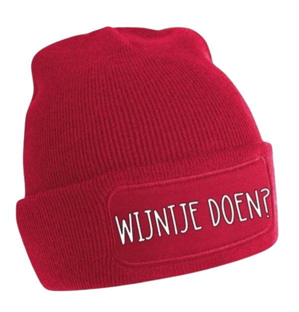 "Wijntje doen?" muts