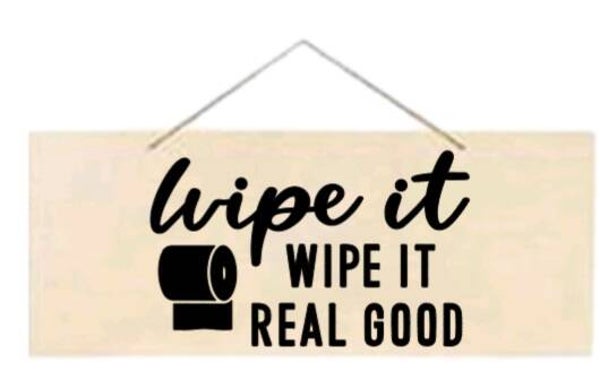 Wipe it, wipe it real good - Rechthoek