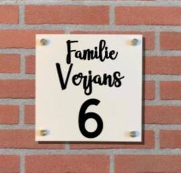 Familie naam - Vierkant