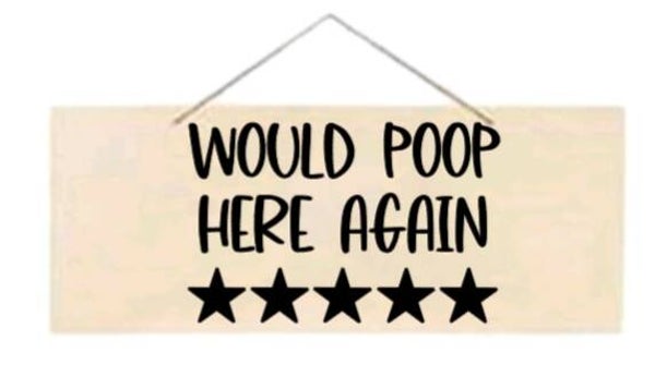 Would poop here again - Rechthoek