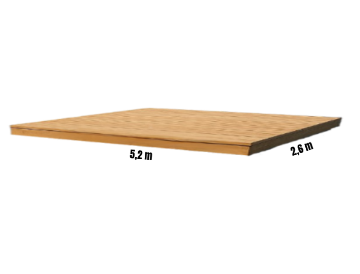 Laituri 5,2 x 2,6 m