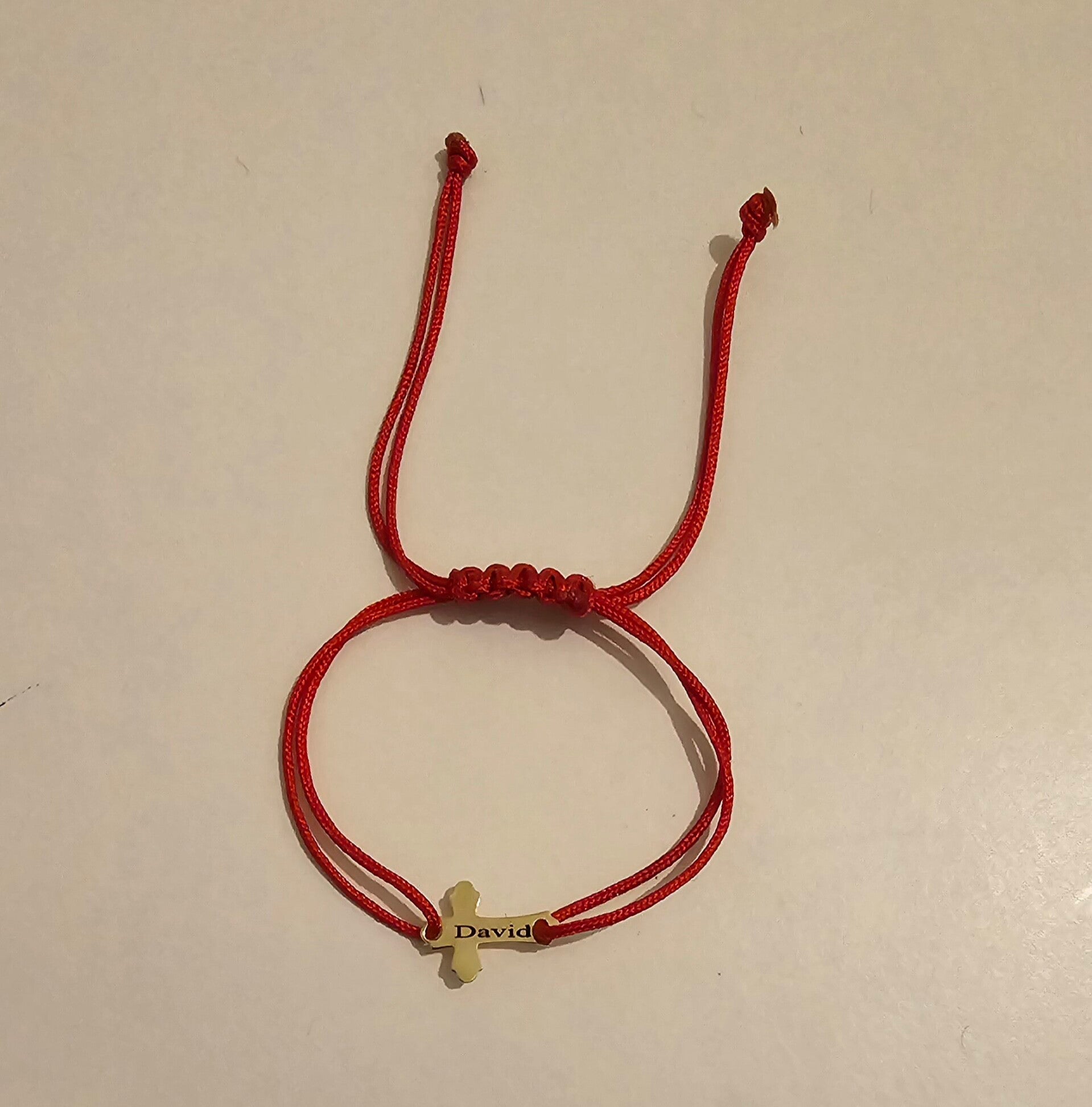 Bratara cu pandantiv cruciulita din aur de 14k (11/8mm)