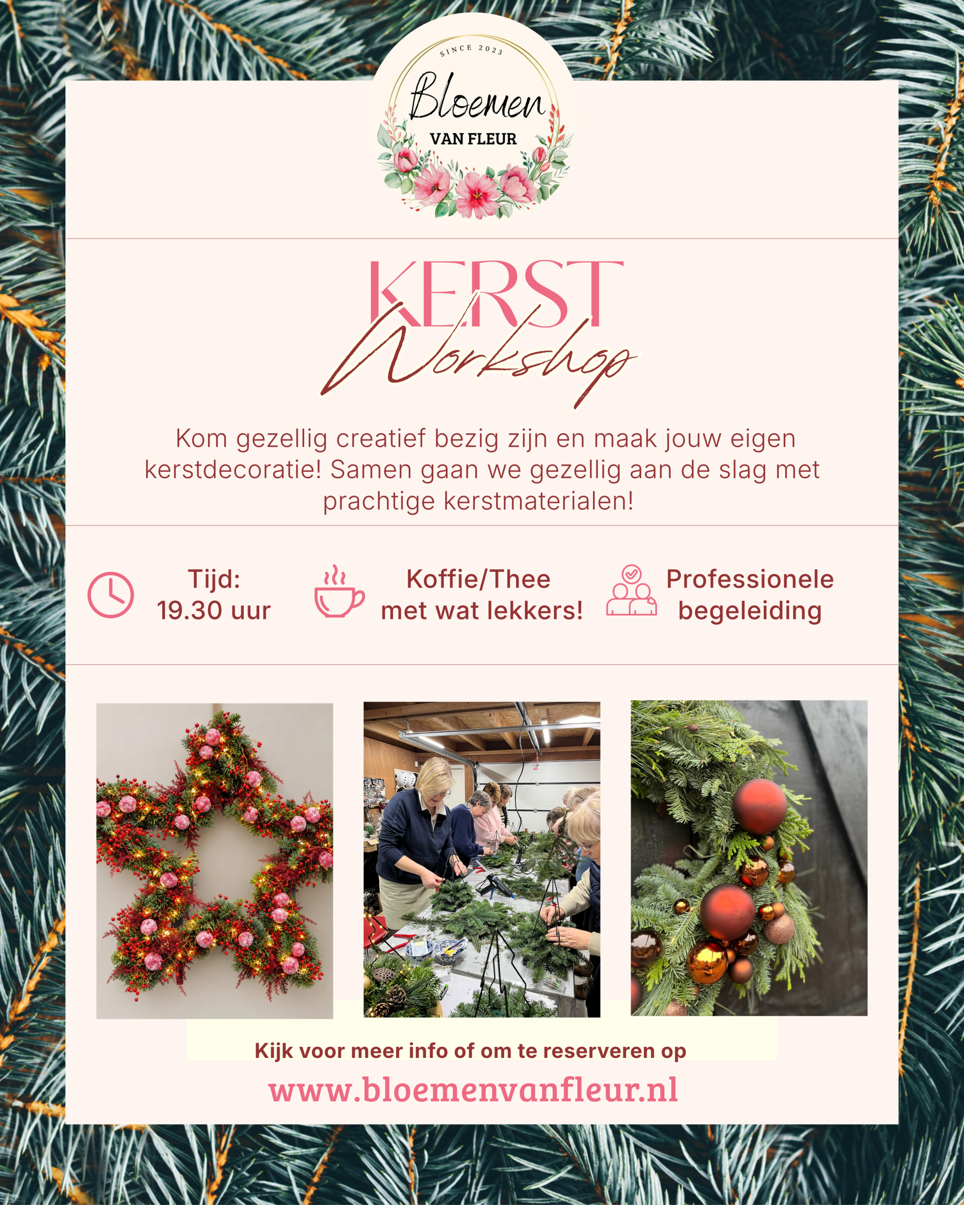 Kerstworkshop - 15 december 19.30 uur