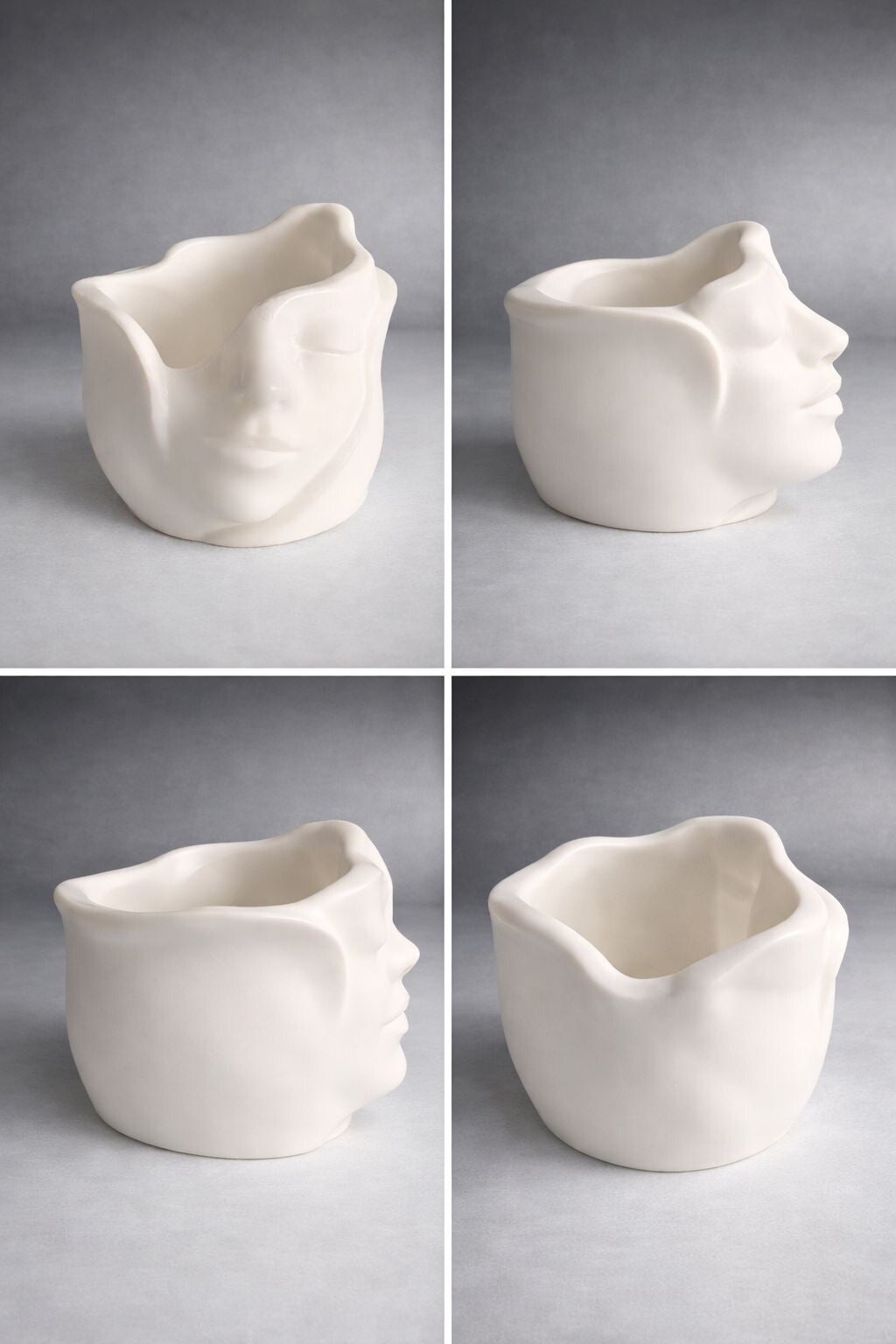 Abstract Face Decorative Bowl