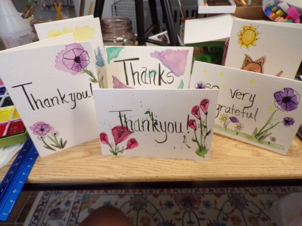 Set of 6 Thank You cards